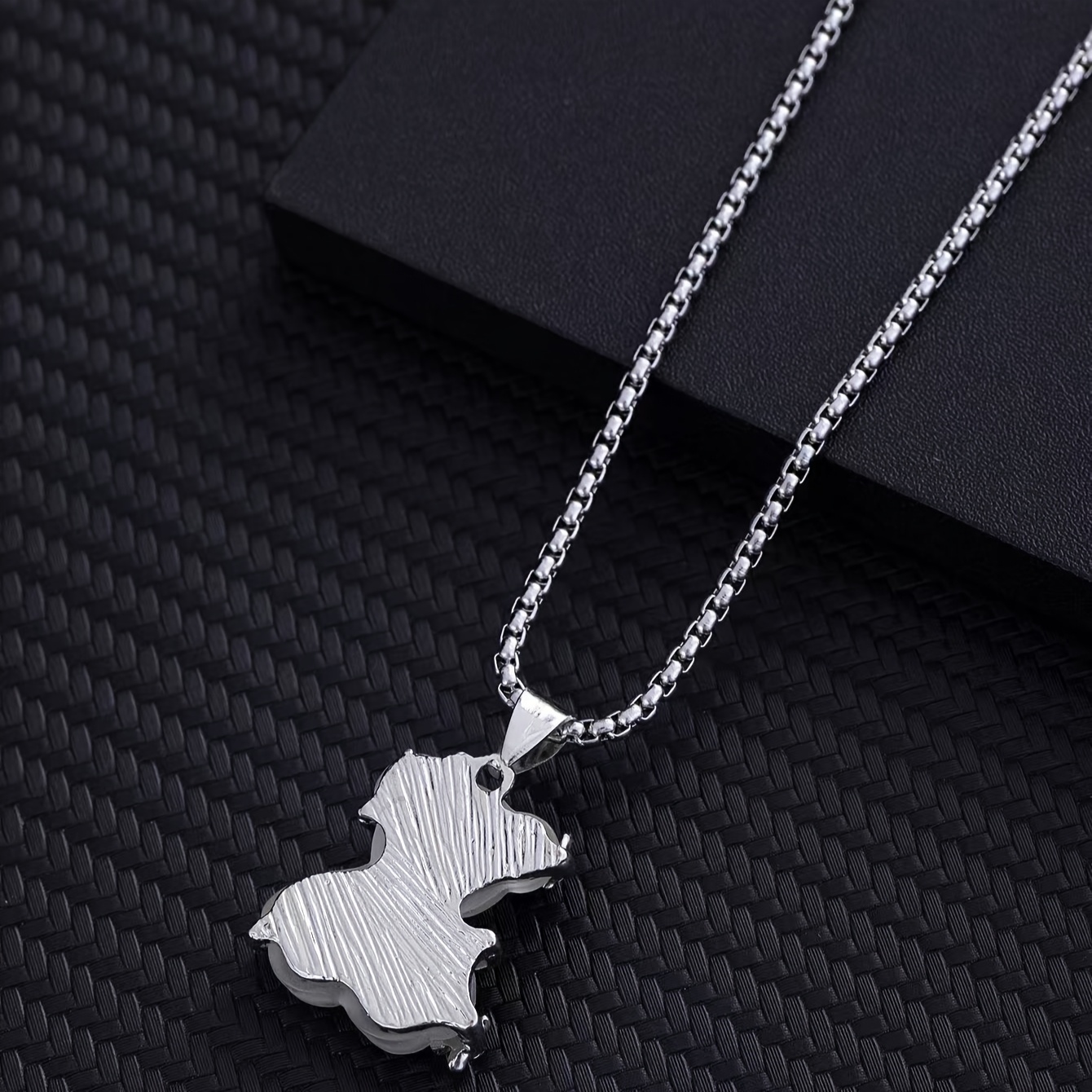 Japanese Transparent Bear Pendant Titanium Steel Necklace Unisex